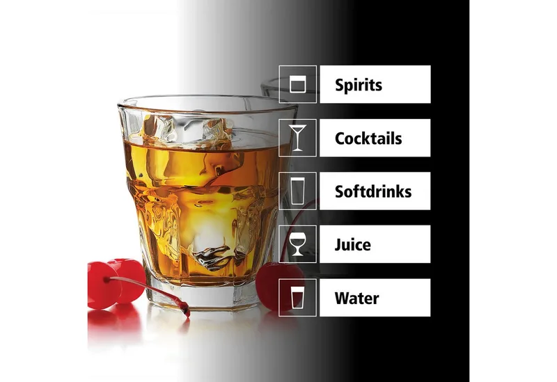 Gibraltar Whiskyglazen - Rocks Set - Geperst Glas - 207 ml - 12 Stuks by Libbey in Transparent – product photo 3 of 5