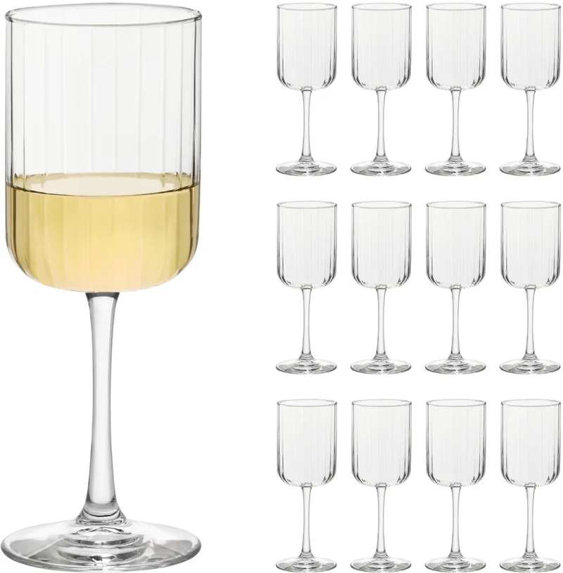 Linear Rode Wijnglazen - Wijnglazen Set - 399 ml - 12 Stuks by Libbey in Transparent – product photo