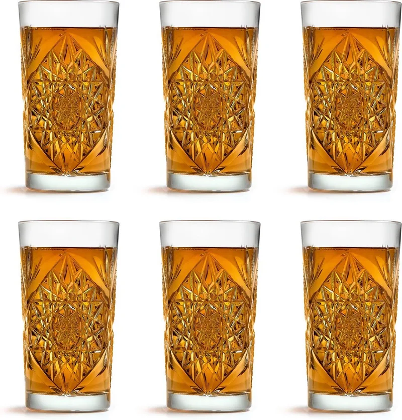 Longdrinkglas Hobstar - 47 cl / 470 ml - 6 stuks - Vintage design - Vaatwasserbestendig - Hoge kwaliteit by Libbey in Transparent – product photo