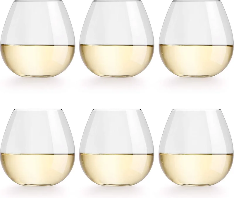 Luxe Wijnglazen set – kerst dineren tafelen – Wine Glass Set - Vaatwasserbestendig - Duurzaam Glas van Hoge Kwaliteit by Libbey in Transparent – product photo