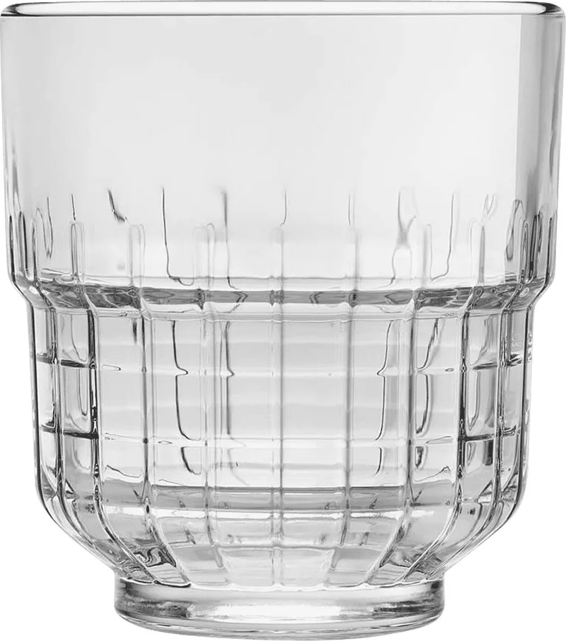 Onis Linq Tumblers 26,6 cl / 266 ml | Set van 12 Stuks | Stapelbare Drinkglazen | Glas | Vaatwasserbestendig | Voor Thuis en Horeca de Libbey en Gris – photo produit
