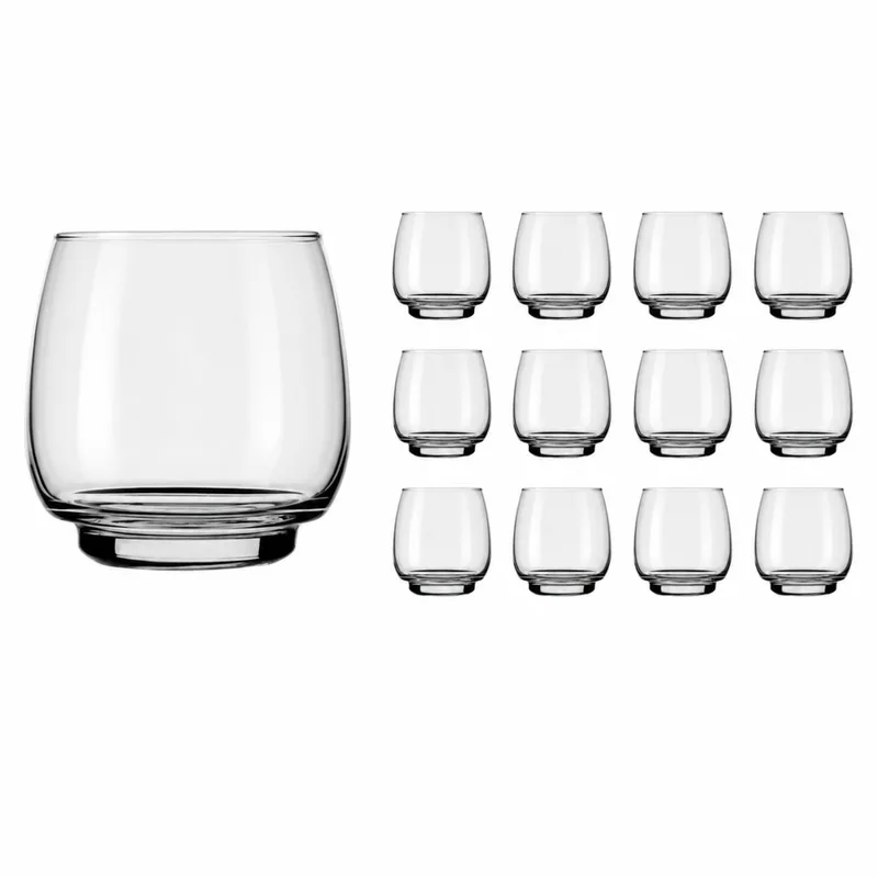 Orbital Whiskyglazen - Tumbler Set - Reliëf Persglas - 495 ml - 12 Stuks fra Libbey i Gennemsigtig – produktbillede