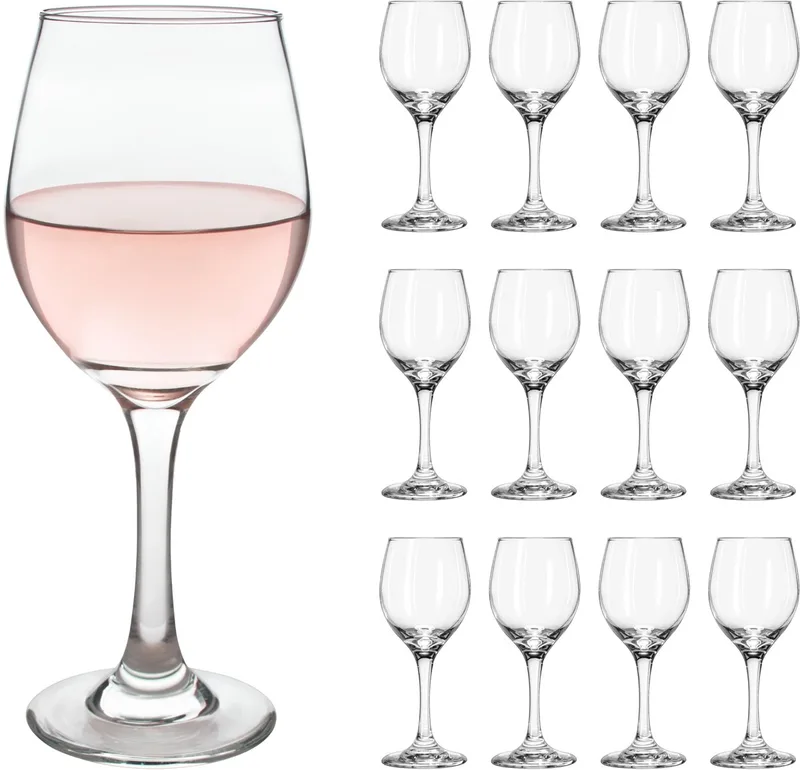 Perception Rode Wijnglazen - Wijnglazen Set - Glas - Vaatwasserbestendig - 237 ml - 12 stuks by Libbey in Transparent – product photo