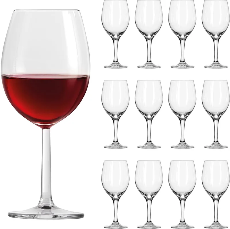 Perception Wijnglazen - Wijnglazen Set - Gehard Glas - Vaatwasserbestendig - 592 ml - 12 stuks de Libbey en Transparent – photo produit