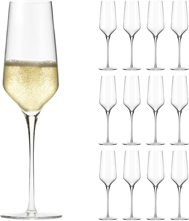 Prism Champagneglazen - Sektglazen Set - Glas - 244 ml - 12 Stuks by Libbey in Transparent – product photo