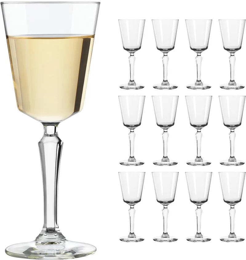 Speakeasy Rode Wijnglazen - Wijnglazen Set - Persglas - 247 ml - 12 Stuks de Libbey en Transparent – photo produit