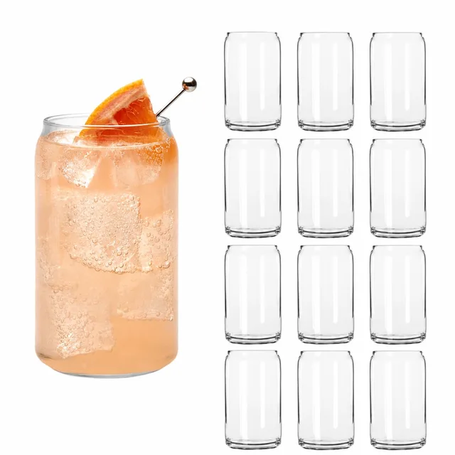 Waterglazen - Drinkglazen Set - Cocktailglazen - Ijskoffie Glazen - Vaatwasserbestendig 473 ml (12 stuks)