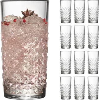Waterglazen - Drinkglazen Set - Kristalvormige Cocktailglazen - Vaatwasserbestendig - 473 ml (12 stuks) by Libbey in Transparent – product photo 1 of 3