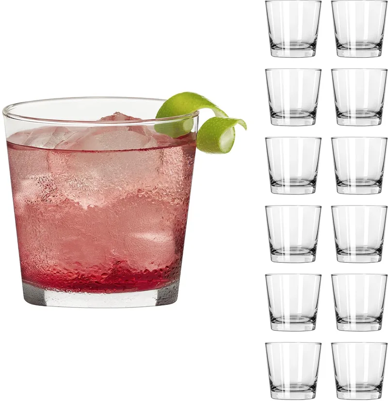 Waterglazen - Drinkglazen Set - Zware Bodem - Helder Glas - 266 ml - 12 Stuks von Libbey in Transparent – Produktfoto