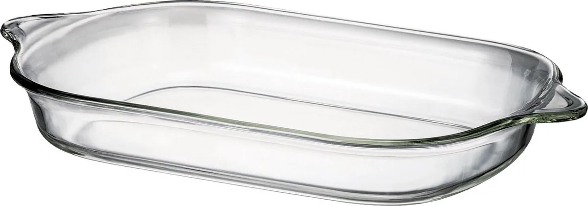 Grote glazen ovenschaal - Ovenschotel - Lasagne ovenschaal - Braadslede - Borosilicaatglas - Rechthoekig - 4.4 Liter - 44 x 25 cm de Lock&Lock en Transparent – photo produit