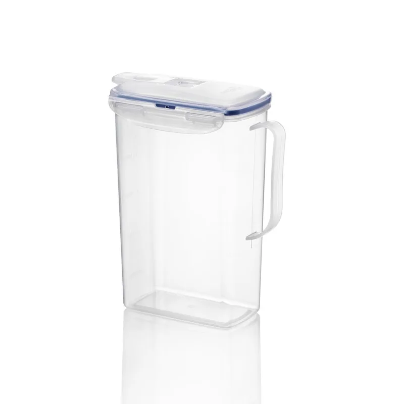 Kühlschrank-Kanne/Trinkkrug, 2 L, Transparent, Klappdeckel/Präziser Ausgießer/Zweiseitig verriegelbare auslaufsichere Dichtung/BPA-frei/Mikrowellengeeignet/Gefriergeeignet/Spülmaschinenfest (nur oberer Korb) 2 L från Lock&Lock – produktbild