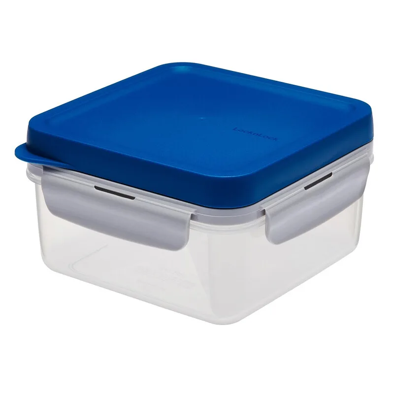 LocknLock 3-in-1 Lunchbox 1,2 L – Blauer PP-Kunststoffbehälter mit 3 herausnehmbaren Fächern, luftdicht & auslaufsicher, inklusive Besteckset & Saucenbecher, mikrowellen-, gefrier- & spülmaschinenfest by Lock&Lock – product photo