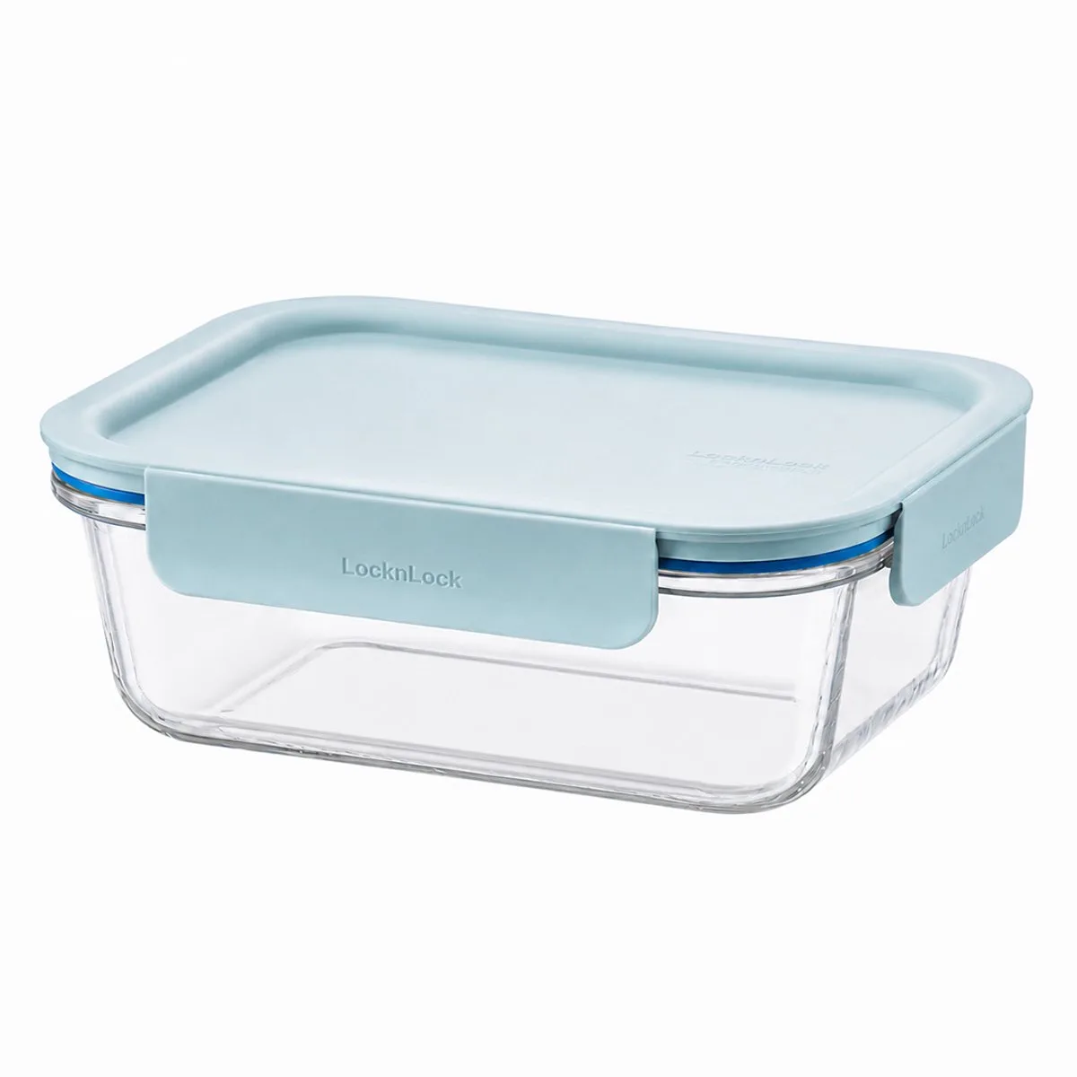 Ovenschaal met deksel - Rechthoekig - 1 liter - 20 x 15 cm - Mint deksel - Luchtdicht - BPA vrij - PFAS vrij - Ovenschotel - Glazen ovenschaal - Plastic deksel de Lock&Lock en Transparent – photo produit