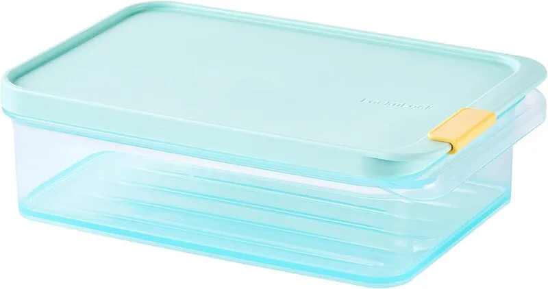 Rechteckige Frischhaltedose, 1050 ml, Blau, PP-Kunststoff/Drehverschluss/Luftdicht & auslaufsicher/BPA-frei/Lebensmittelechtes Material/Mikrowellengeeignet (ohne Deckel)/Gefriergeeignet/Spülmaschinenfest/Stapelbar/Geruchshemmend/Nicht backofengeeignet fra Lock&Lock – produktbillede