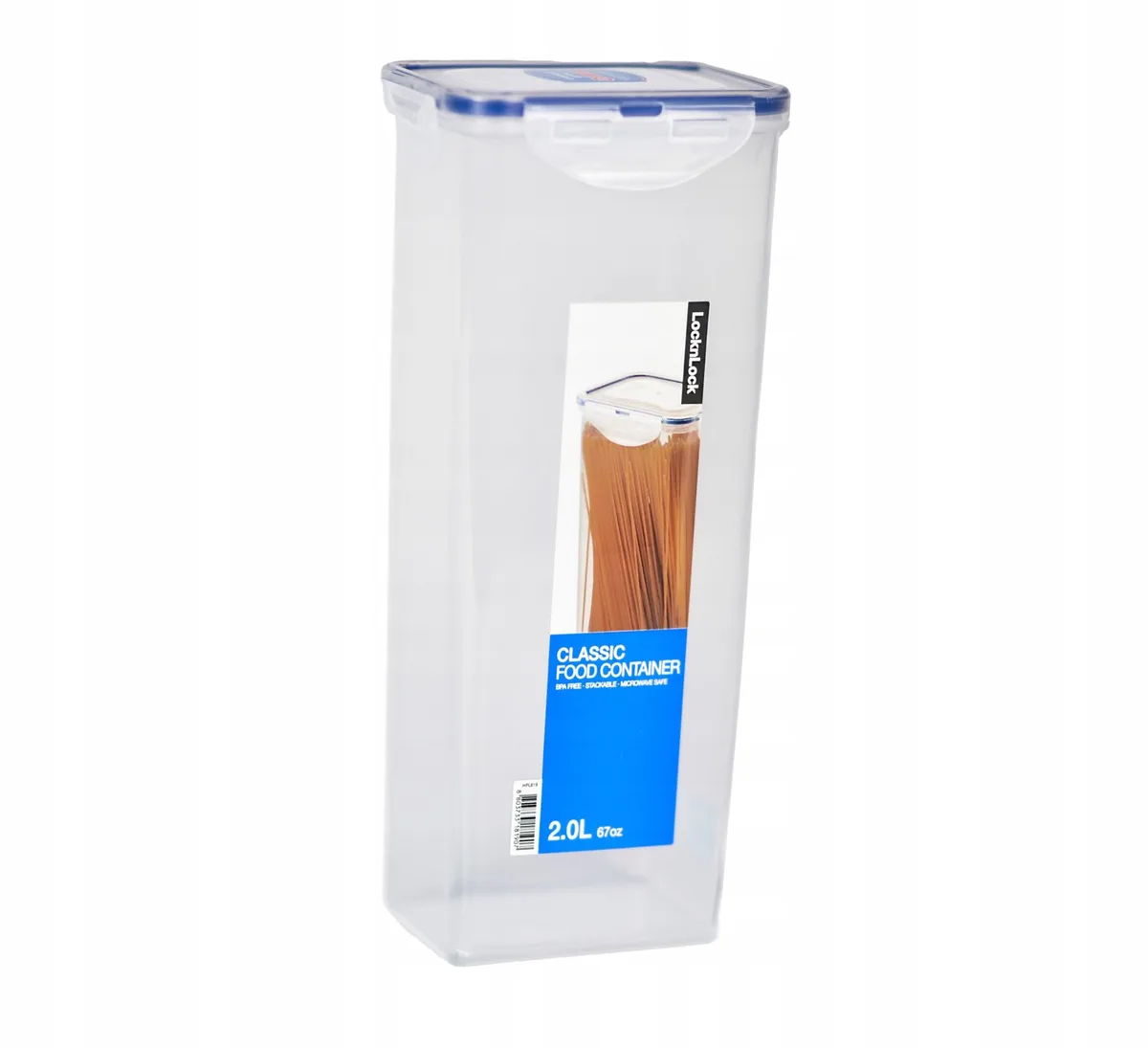 Vershouddoos / Voorraaddoos - Voor Spaghetti - 2 liter van Lock&Lock in Transparant – productfoto