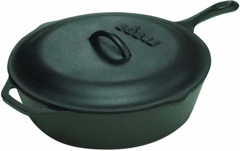 Logic Diepe Hapjespan met Deksel - Ø 26cm by Lodge in Black – product photo