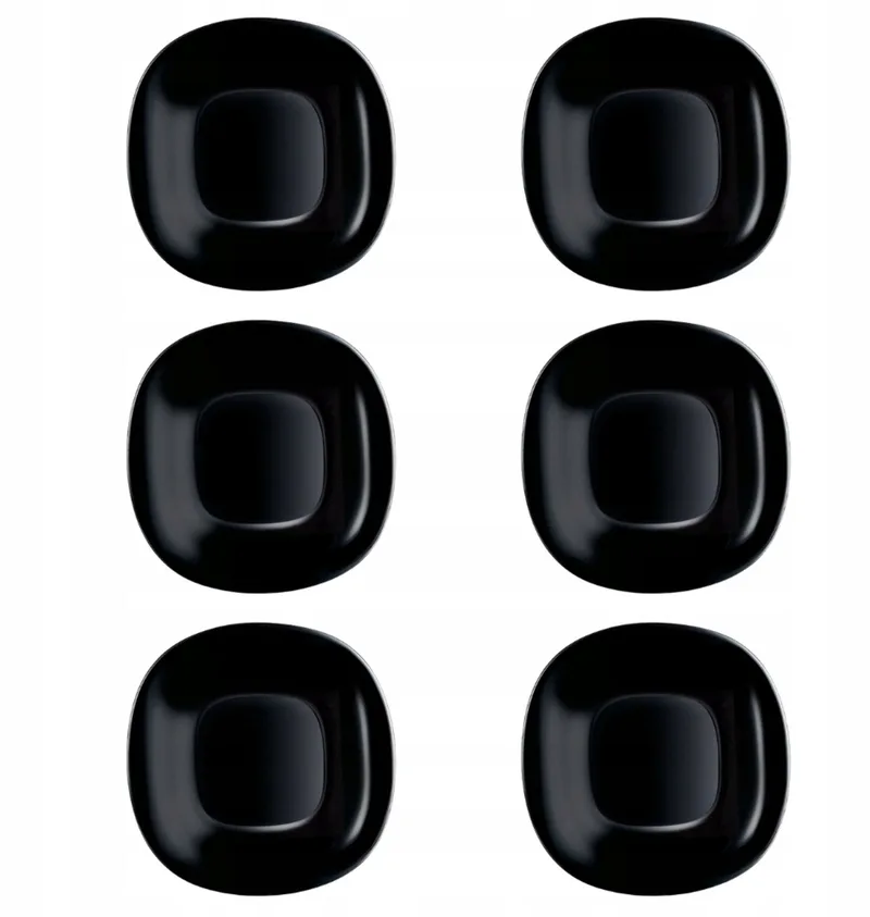 Carine Dessertborden 19 cm (6 stuks) - Gehard Glas de Luminarc en Noir – photo produit