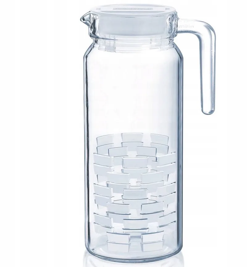 Cheo Glazen Kan met Deksel 1.3L - Stijlvol en Functioneel by Luminarc in Transparent – product photo