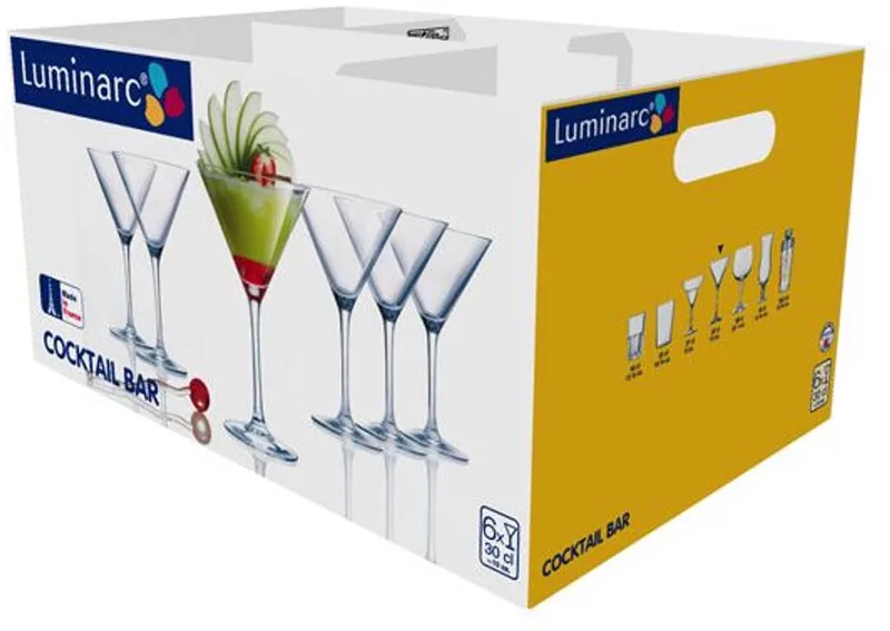 Cocktail Bar Martini Glas Op Voet 30cl von Luminarc in Transparent – Produktfoto