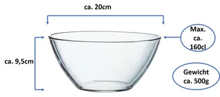 Cosmos Saladeschaal - Ø 20cm - Helder by Luminarc in Transparent – product photo 2 of 2
