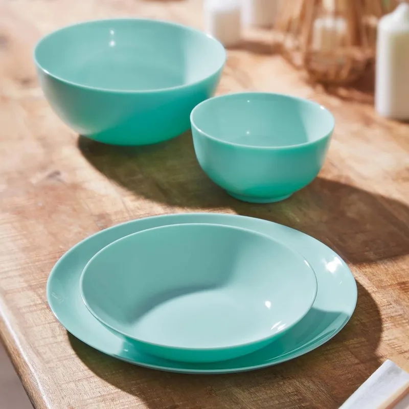 Diwali Light Serviesset 18 stuks voor 6 personen by Luminarc in Turquoise – product photo