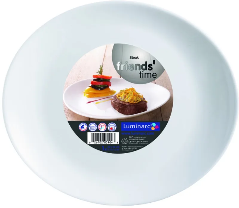 Diwali Ovale Serveerschaal 30x25,5 cm - Gehard Glas by Luminarc in White – product photo