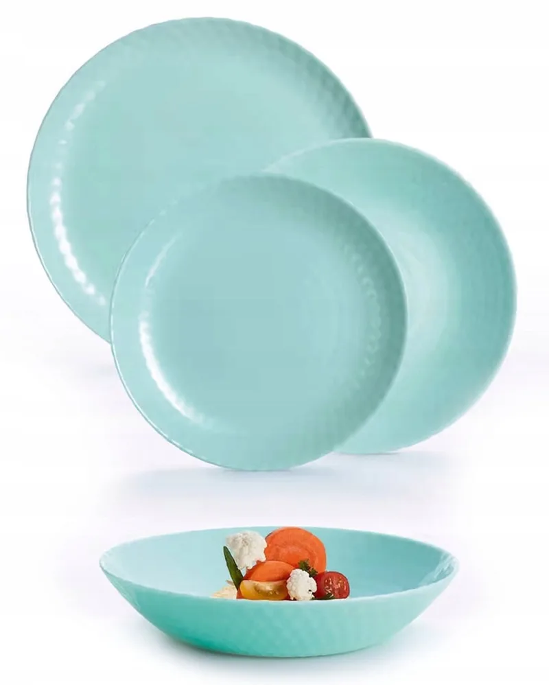 Diwali Turkoois Servies Set 18 Delen voor 6 Personen fra Luminarc i Turkis – produktbillede