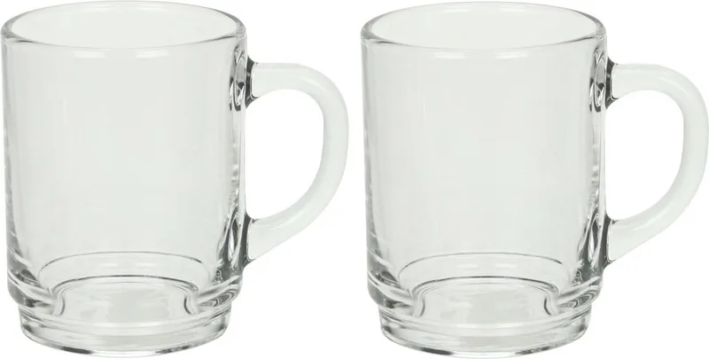 Duralex Theeglazen Versailles - 12x stuks - glas - 260 ml - met oor - hard glas by Luminarc in Transparent – product photo