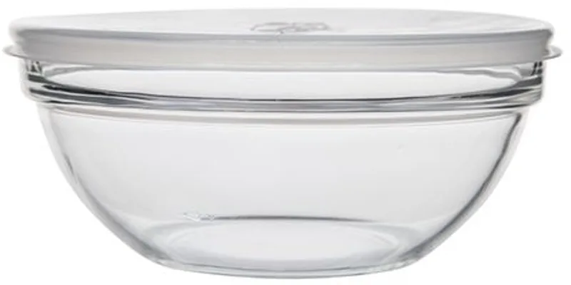 Empilable Saladeschaal met Deksel - Ø 17 cm - Helder by Luminarc in Transparent – product photo