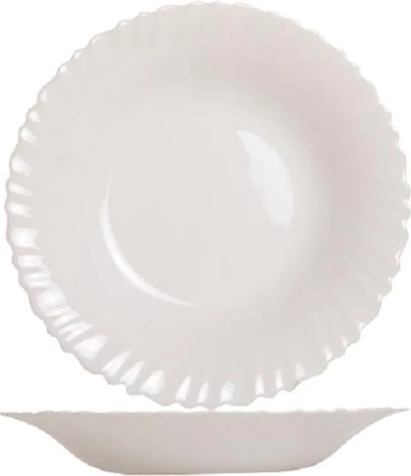 Feston Bord - Diep - Ø 21 cm - 1stuk von Luminarc in Weiß – Produktfoto