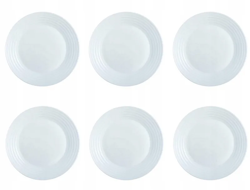 Harena dessertbord met 6 stuks - 19 cm van Luminarc in Wit – productfoto