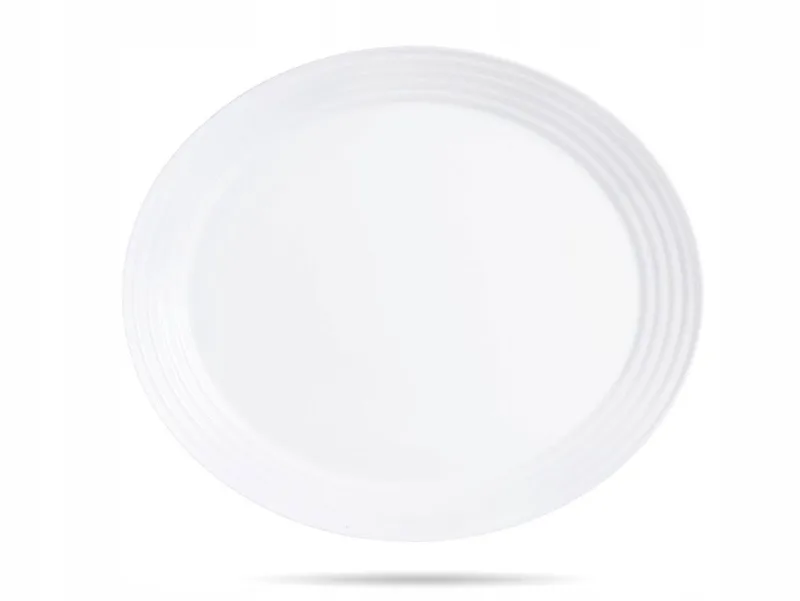 Harena Ovale Schaal 33x28 cm Gehard Glas von Luminarc in Weiß – Produktfoto