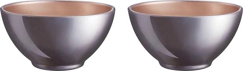 Kommetjes/soepkommen/schaaltjes voor dessert/ontbijt - 2x - Glas - D13 x 6 cm - paars de Luminarc en Violet – photo produit