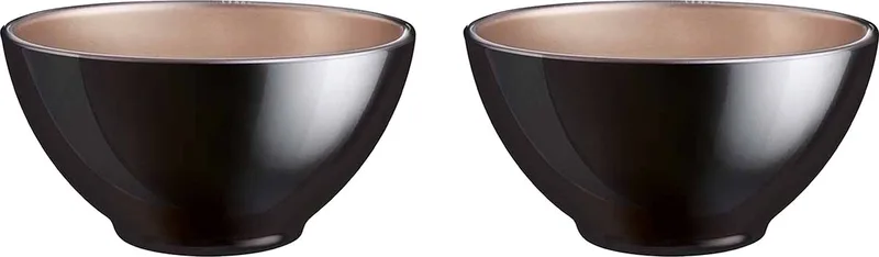 Kommetjes/soepkommen/schaaltjes voor dessert/ontbijt - 2x - Glas - D13 x 6 cm by Luminarc in Black – product photo