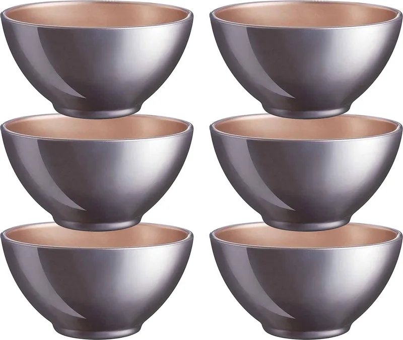 Kommetjes/soepkommen/schaaltjes voor dessert/ontbijt - 6x - Glas - D13 x 6 cm - paars von Luminarc in Lila – Produktfoto