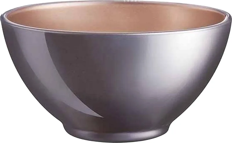 Kommetjes/soepkommen/schaaltjes voor dessert/ontbijt - Glas - D13 x 6 cm - paars - Luxe metallic finish fra Luminarc i Lilla – produktbillede