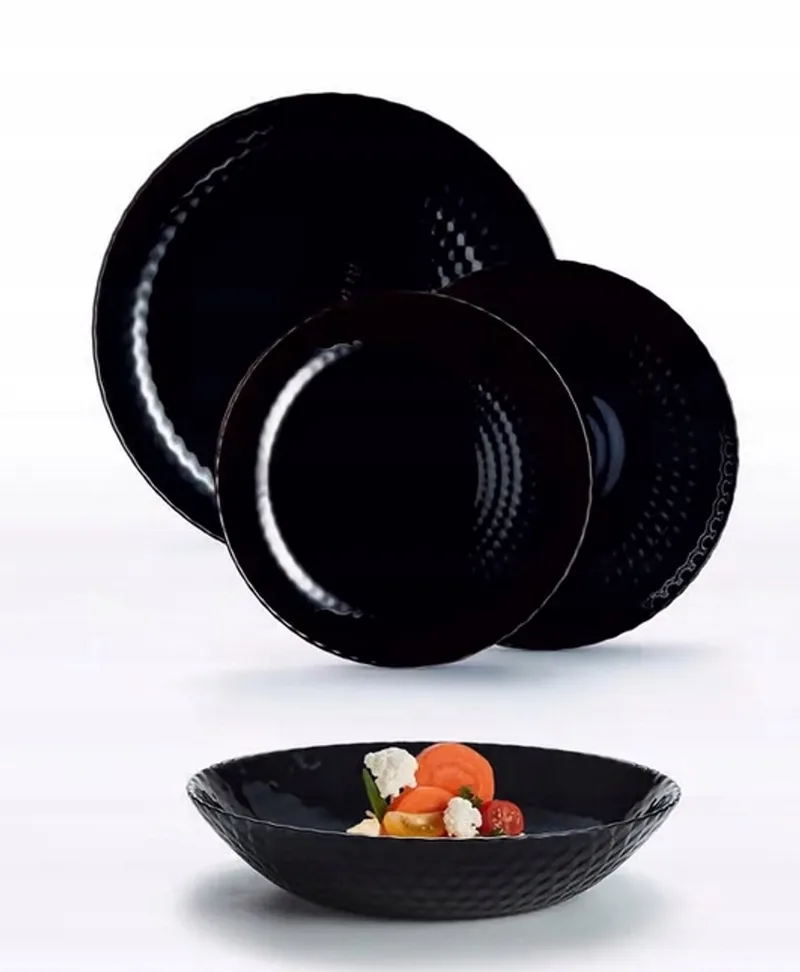 Pampille Servies 18-delig - 6 Personen by Luminarc in Black – product photo