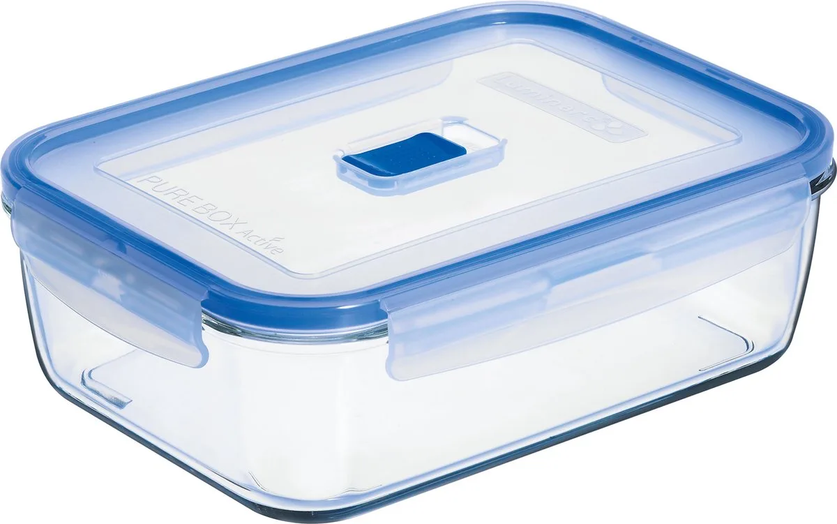 Pure Box Active Vershoudbak - Glas - Rechthoekig - 1,97 l van Luminarc in Transparant – productfoto