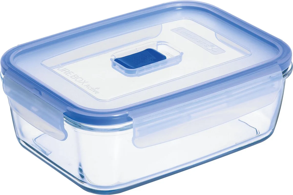 Pure Box Active Vershouddoos - Rechthoekig - Glas - 1,22L de Luminarc en Transparent – photo produit