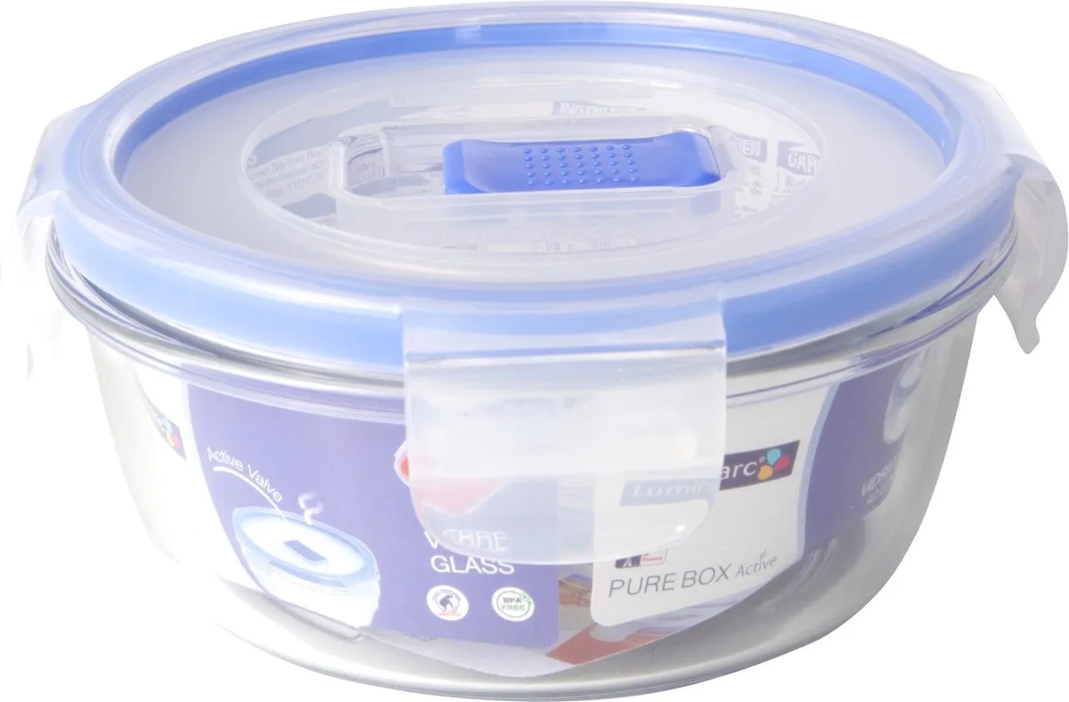 Pure Box Active Vershouddoos - Rond - Glas - 0,42L van Luminarc in Transparant – productfoto