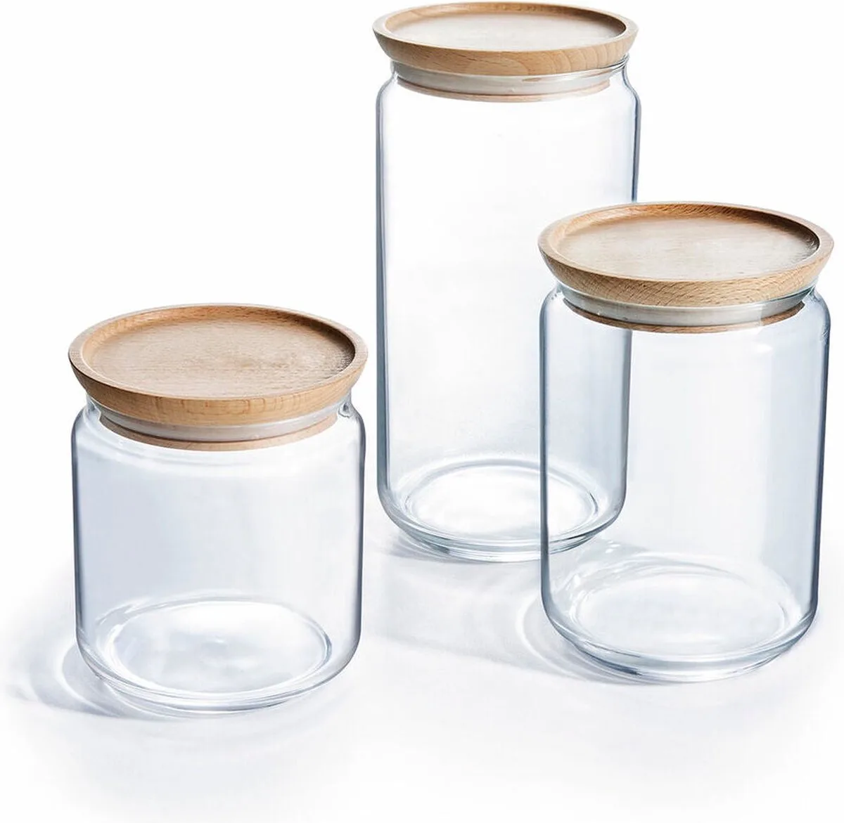Pure Jar Voorraadpot Kurk Deksel 1l Durable van Luminarc in Transparant – productfoto