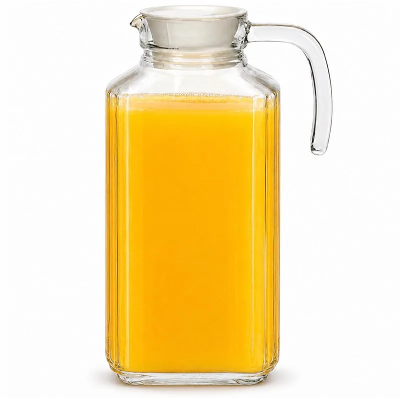 Schenkkan - 1,7 liter - 26 x 9 x 16 cm - glas - met handvat - waterkan - sapkan - kannen de Luminarc en Transparent – photo produit