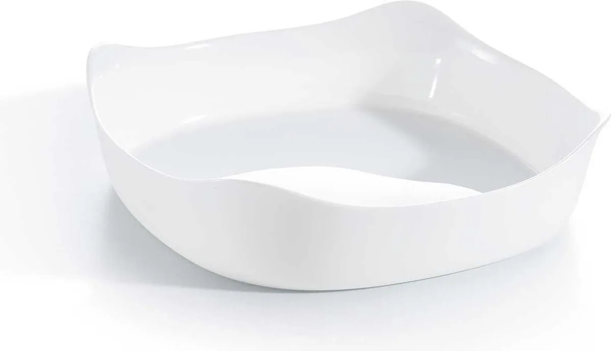 Smart Cuisine Ovenschaal Kwadraat 26cm - Hittebestendig Glas van Luminarc in Transparant – productfoto