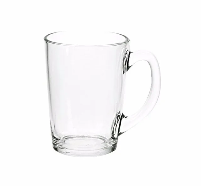 Theeglas - 12x - glas - 8 x 11 cm - 320 ml - hittebestendig