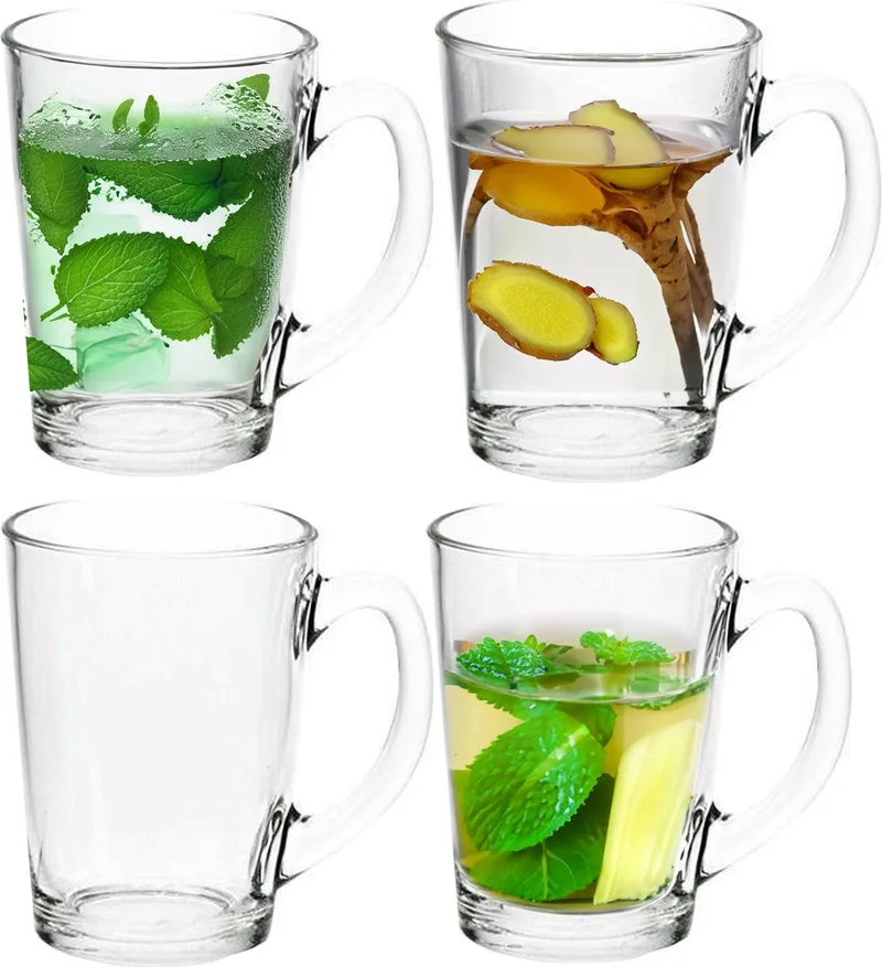 Theeglas - 6x - glas - 8 x 11 cm - 320 ml - hittebestendig van Luminarc in Transparant – productfoto