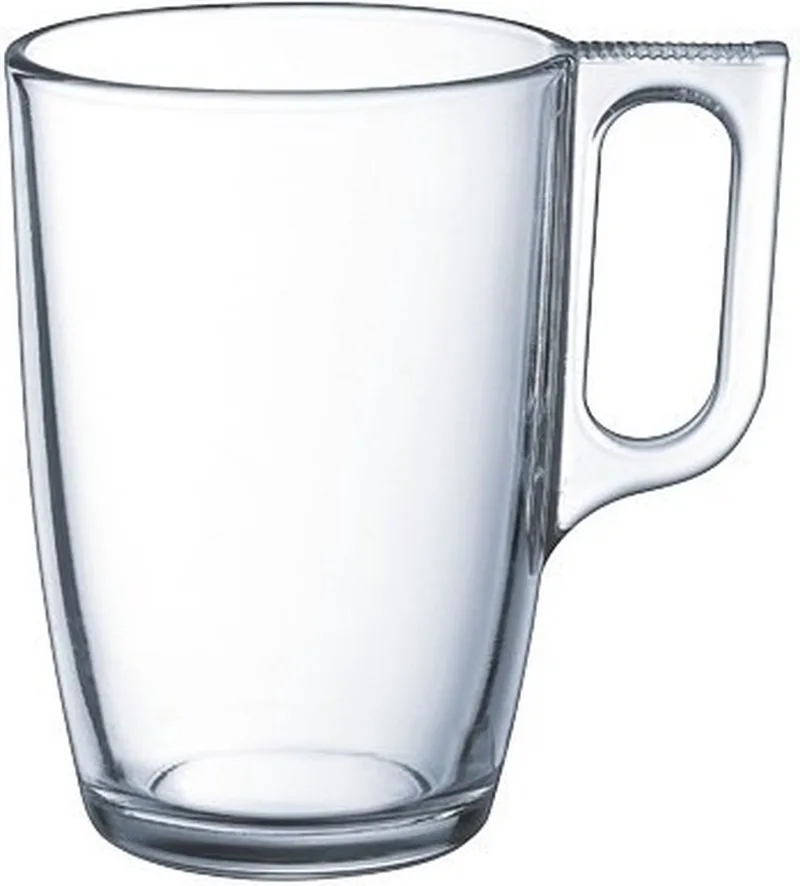Theeglazen - 12x stuks - glas - met oor - 320 ml - theekopjes - hard glas by Luminarc in Transparent – product photo