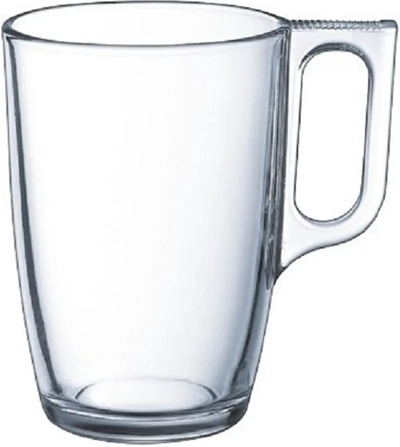 Theeglazen - 24x stuks - glas - met oor - 320 ml - theekopjes - hard glas von Luminarc in Transparent – Produktfoto