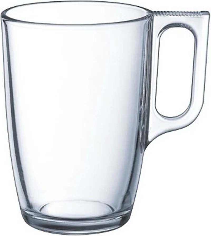 Theeglazen - 6x stuks - glas - met oor - 320 ml - theekopjes - hard glas von Luminarc in Transparent – Produktfoto