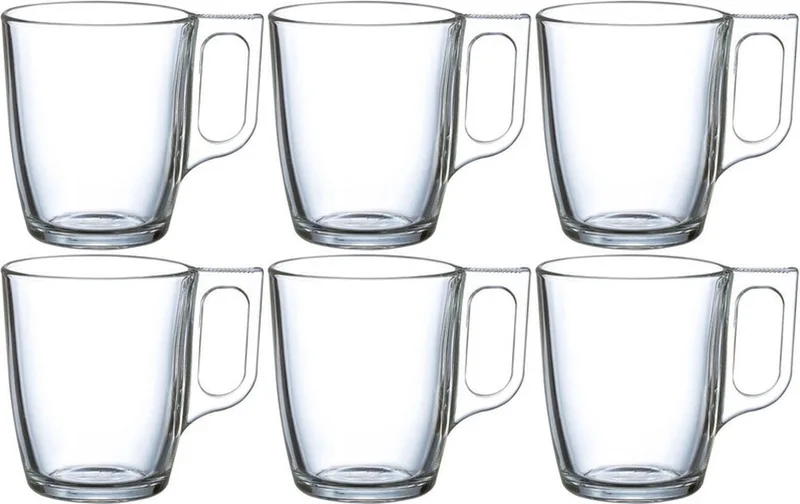 Theeglazen / koffieglazen - 18x stuks - glas - 250 ml - Vaatwasser bestendig by Luminarc in Transparent – product photo
