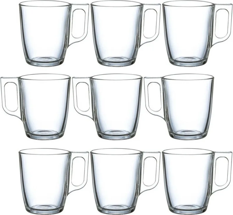 Theeglazen / koffieglazen - 18x stuks - glas - 250 ml - Vaatwasser bestendig de Luminarc en Transparent – photo produit